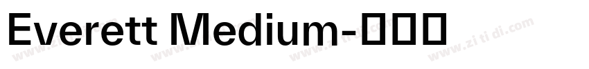 Everett Medium字体转换